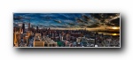 纽约（美国第一大城市）彩色全景宽屏壁纸