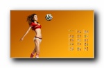 2014巴西世界杯赛程美女模特宽屏壁纸